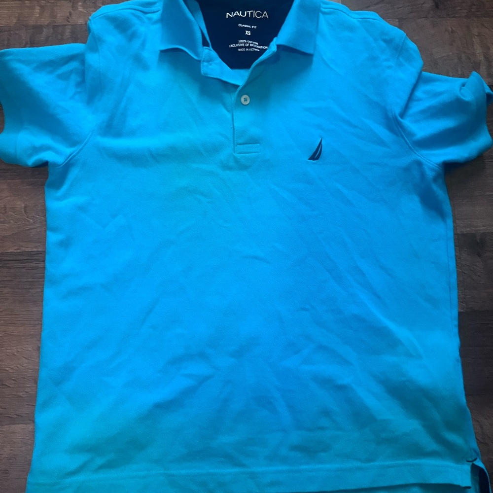 Nautica Men's Vibrant Blue Polo Shirt